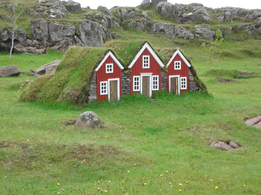 Traditional turf houses Iceland