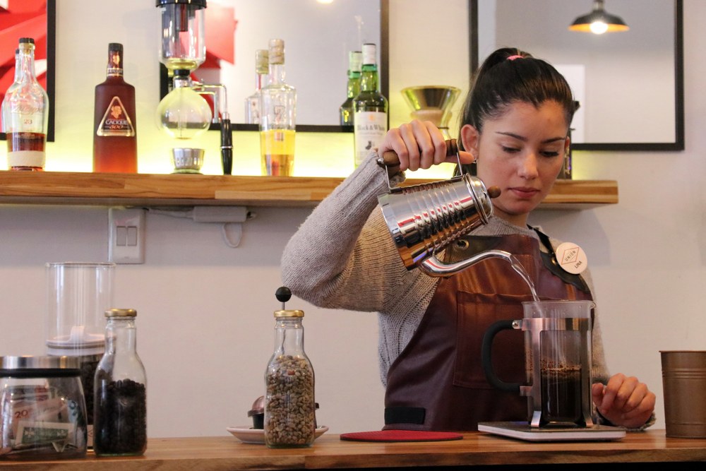 Coffee barista Colombia Salento