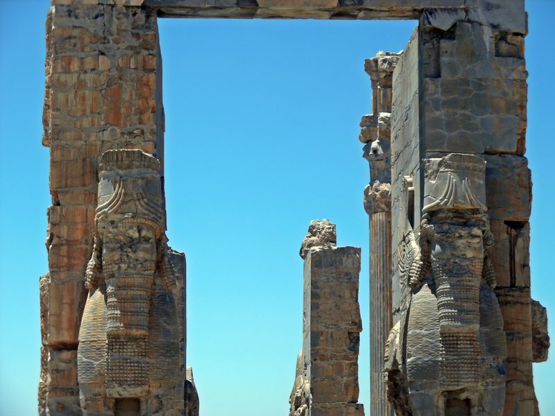 Gate of All Nations at Persepolis ruins, Iran